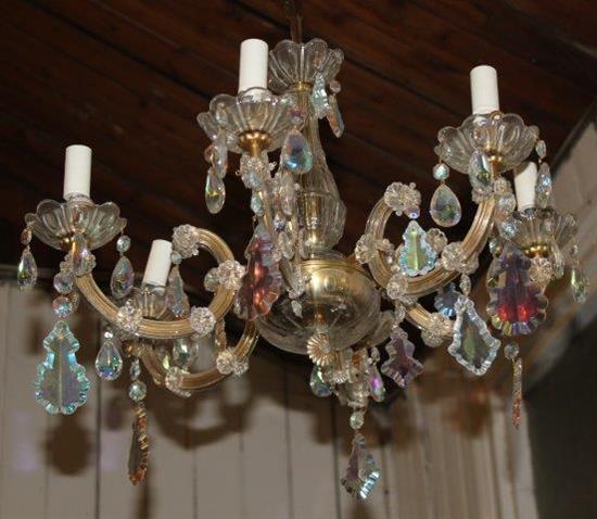 2 chandeliers